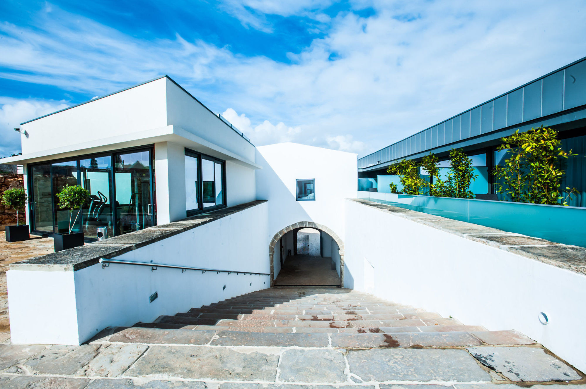 페스타나 시다델라 카스카이스 - 포사다 앤 아트 지역 시설 사진 The rooftop of the museum